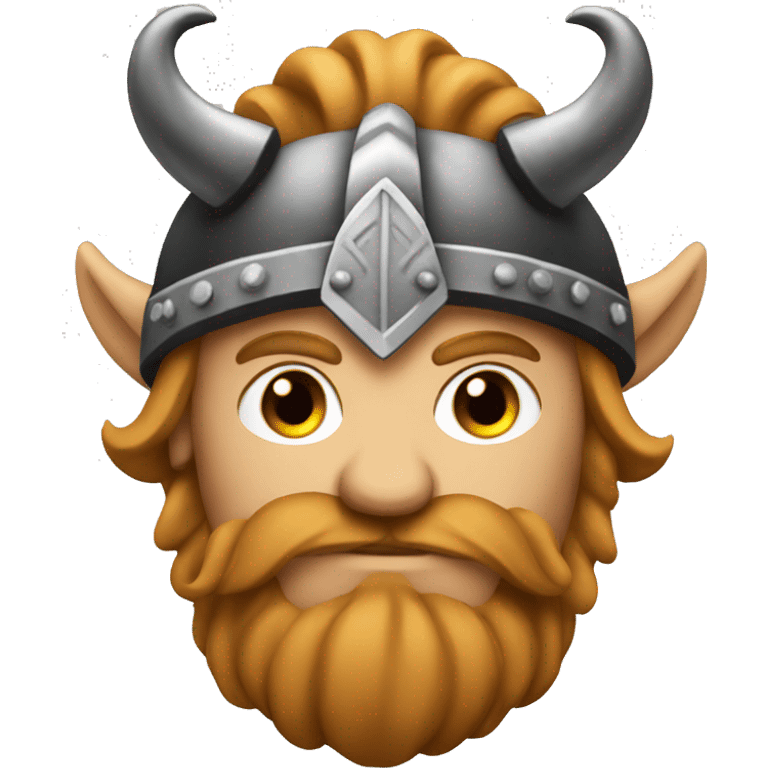 Viking with horns hat emoji