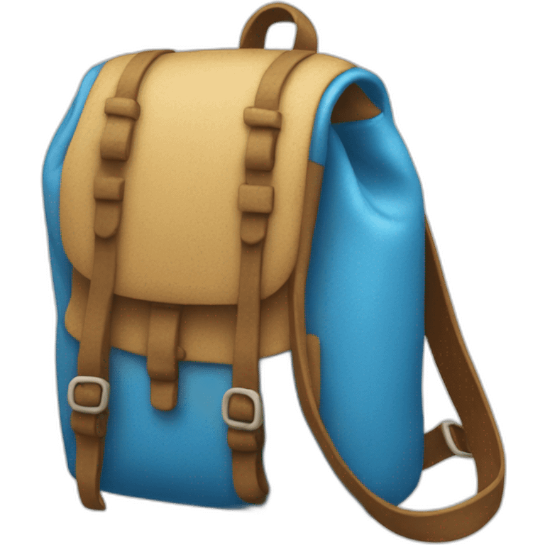 MOCHILA AZUL FELIZ emoji