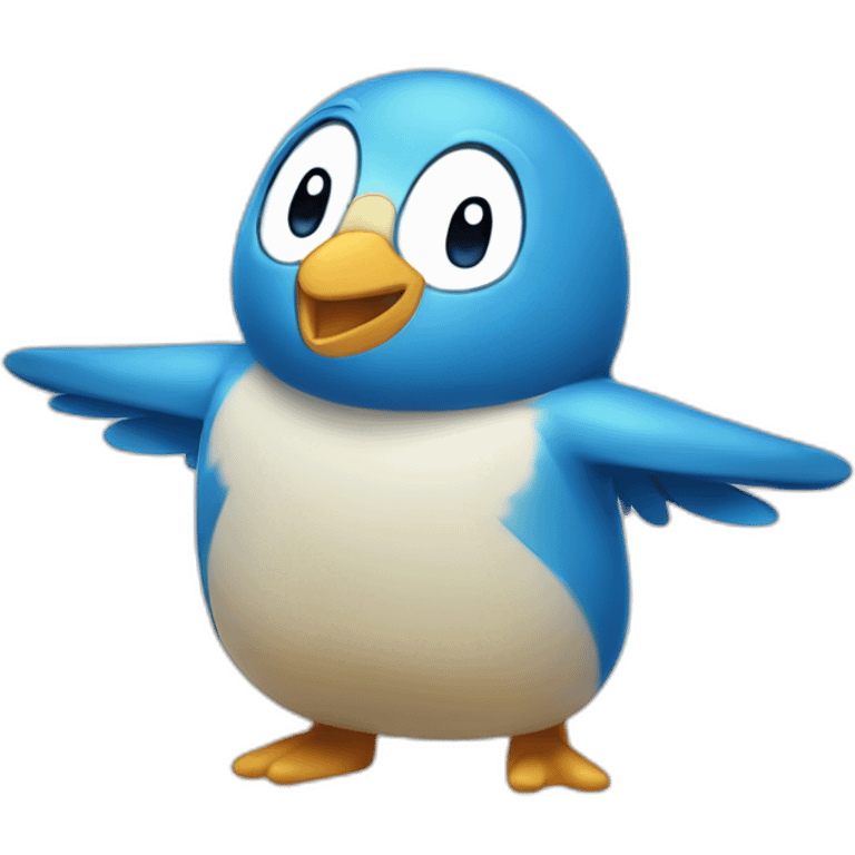 Piplup dabbing emoji