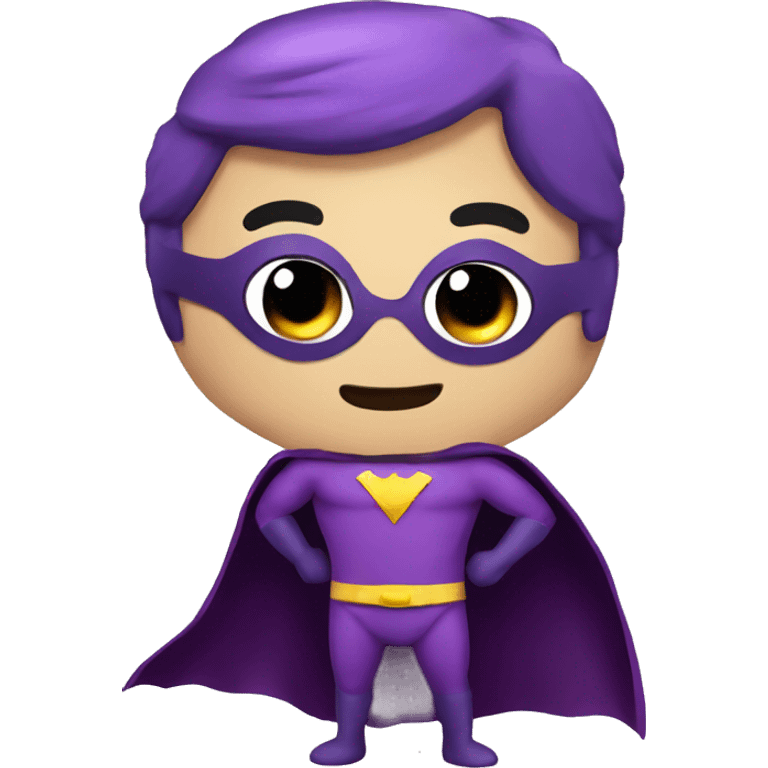 Superhero eggplant  emoji