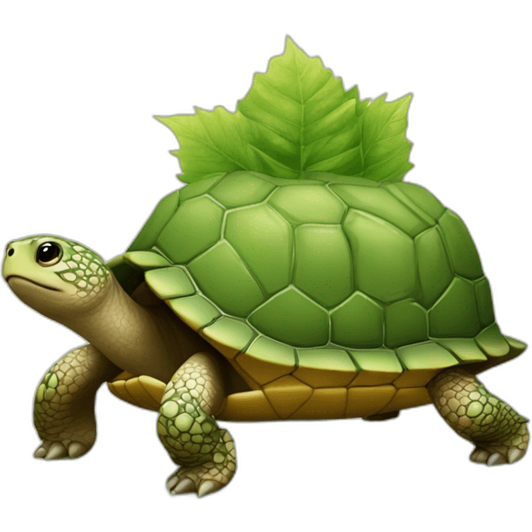 Hérisson sur une tortue emoji