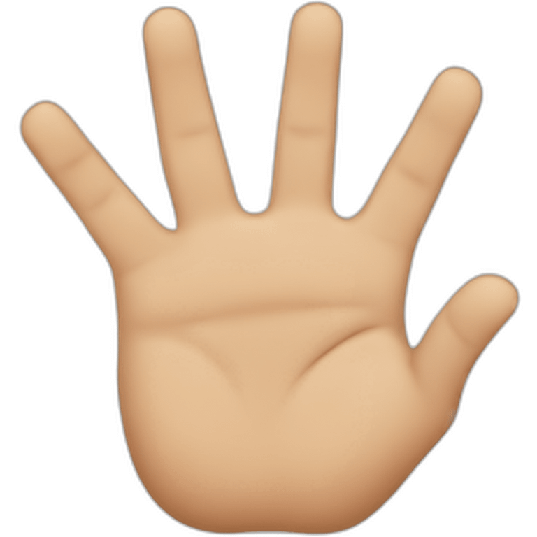 hand emoji with only the ring finger and middle finger are up emoji