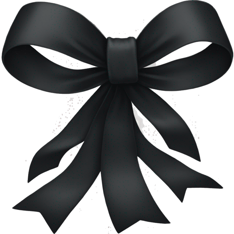 Black bow emoji