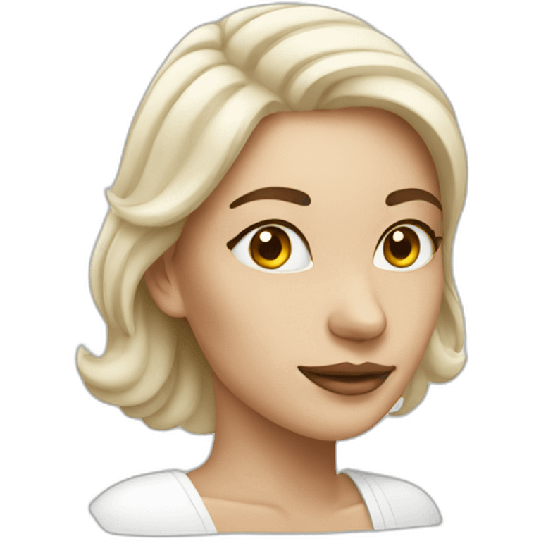 women with face cream emoji