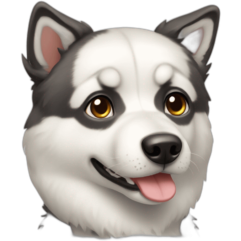 chien huski emoji