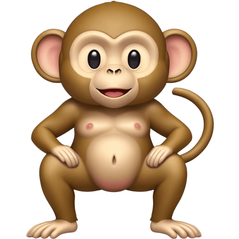 Monkey with big butt emoji