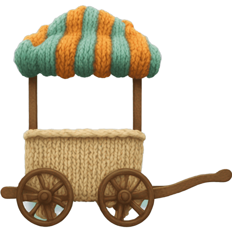 knitted cart emoji