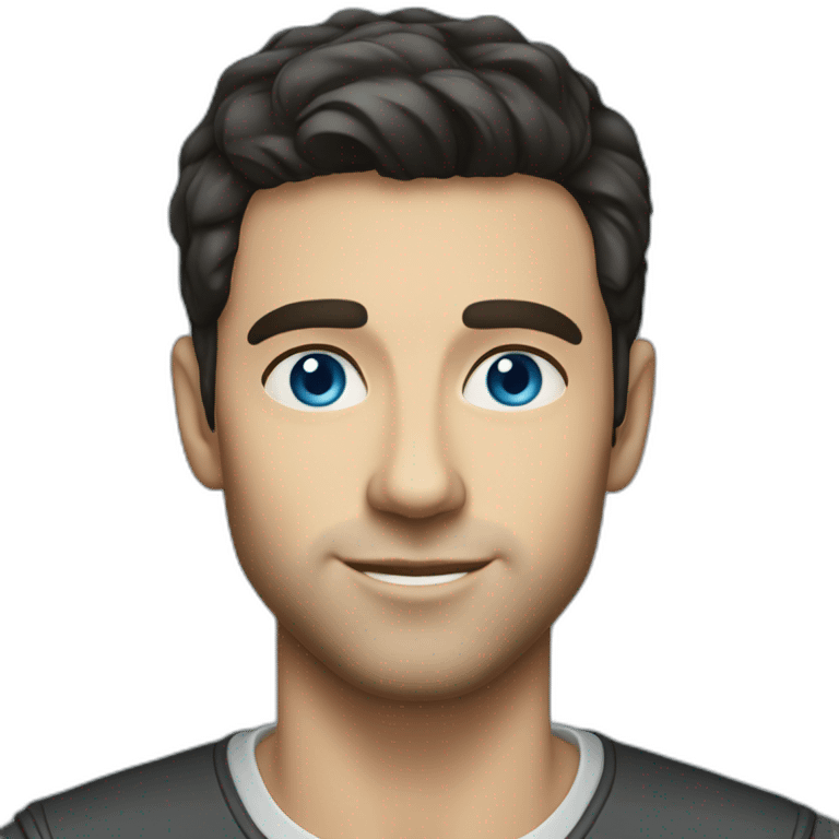 dark haired, 30 year old, caucasian, billionaire, blue eyes, entrepreneur emoji