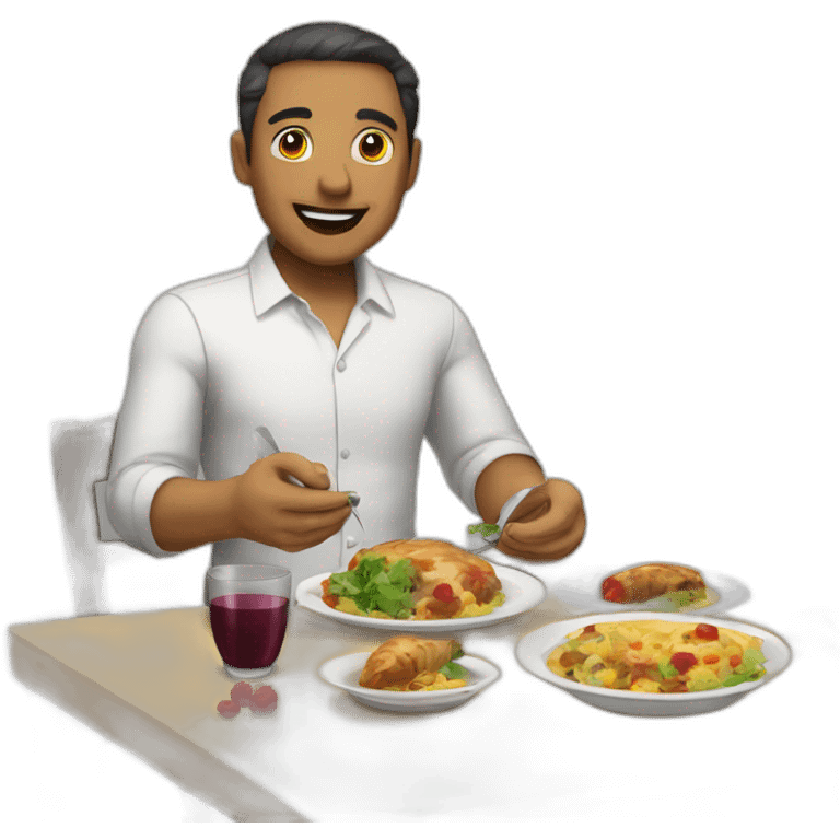 Un dîner de con emoji