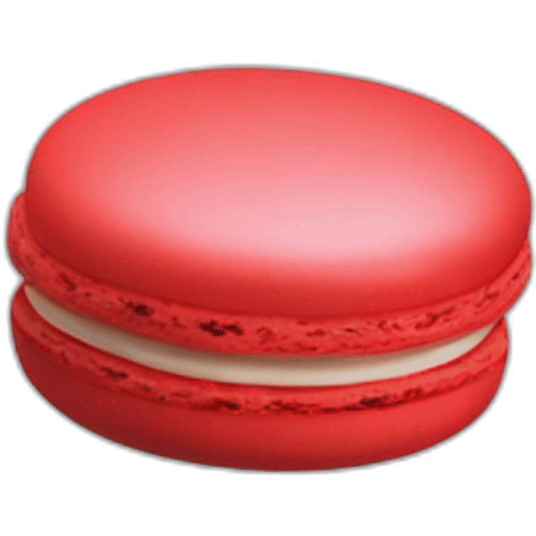 macaron with colors of ladybug emoji