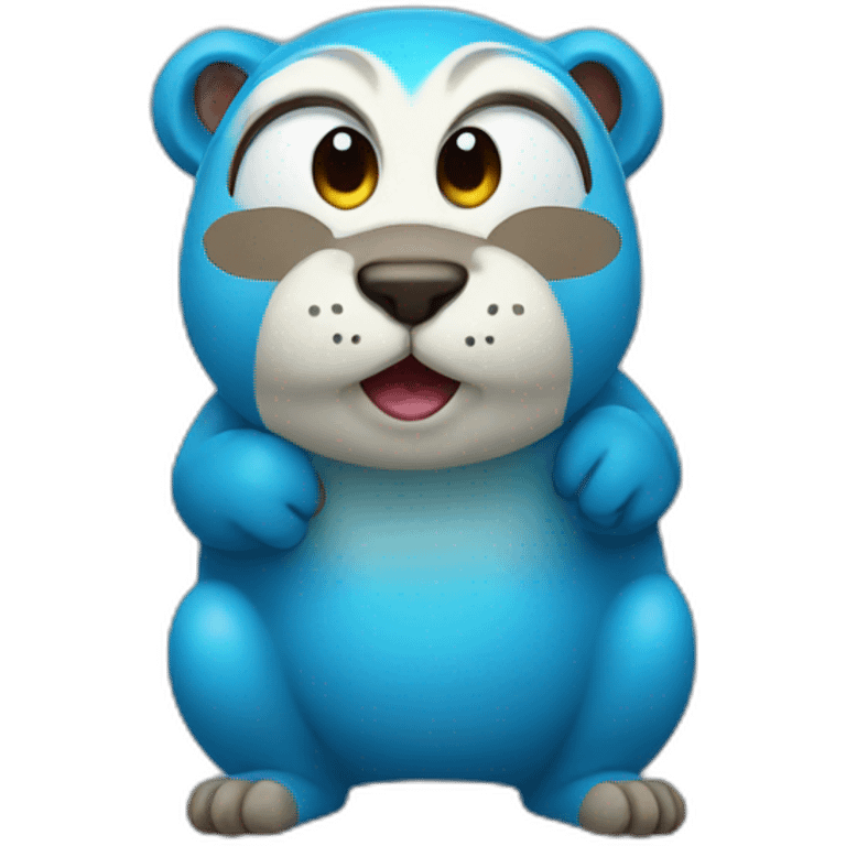 Blue gopher emoji