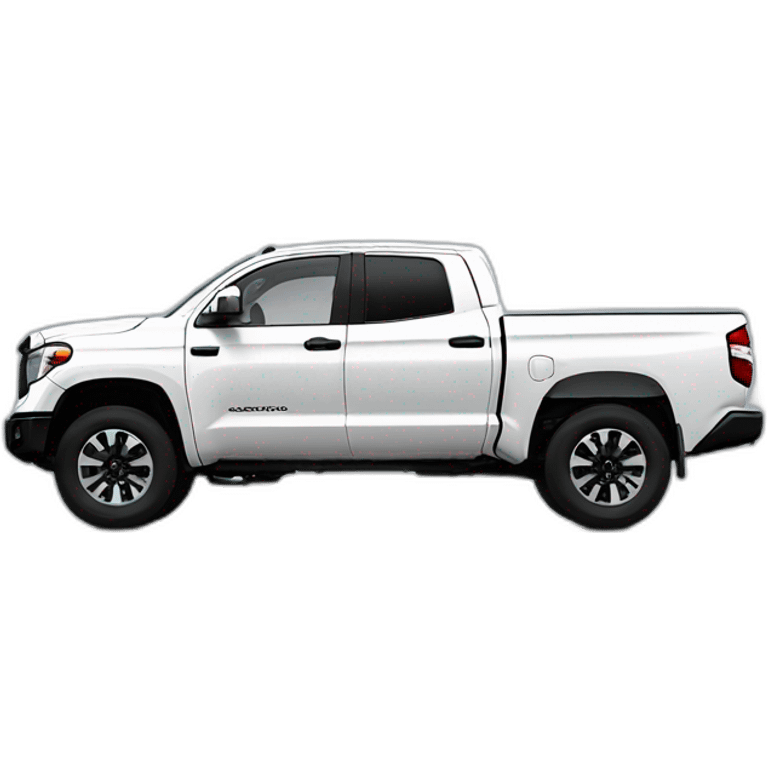 WHITE TOYOTA TUNDRA 2020 ON 33 INCH WHEELS emoji