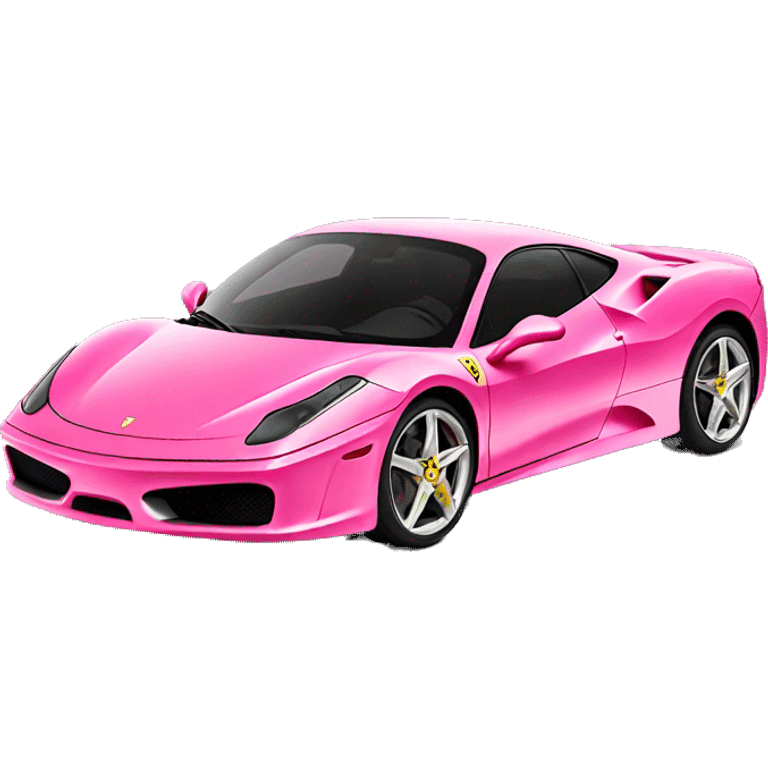 Pink Ferrari emoji