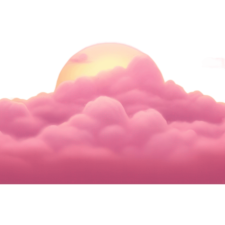 Pink sunrise emoji