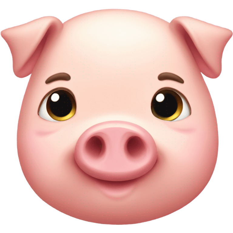 Cute fat piggy emoji