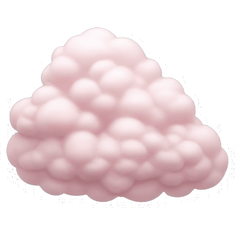 pastel pink realistic cloud emoji