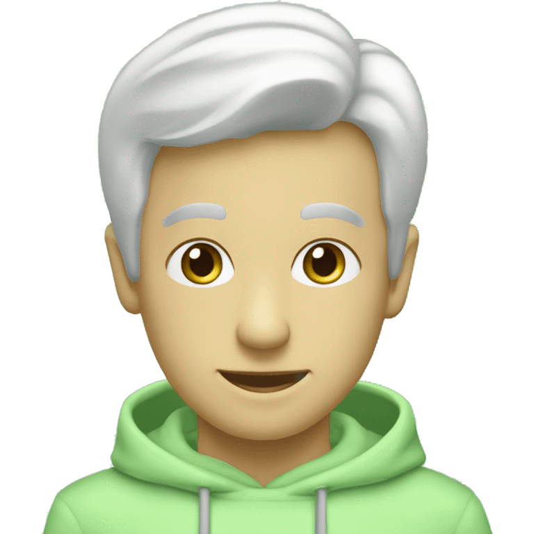 Ordinateur avec écrit dedans #Cherif et un fond d’écran vert pastel emoji