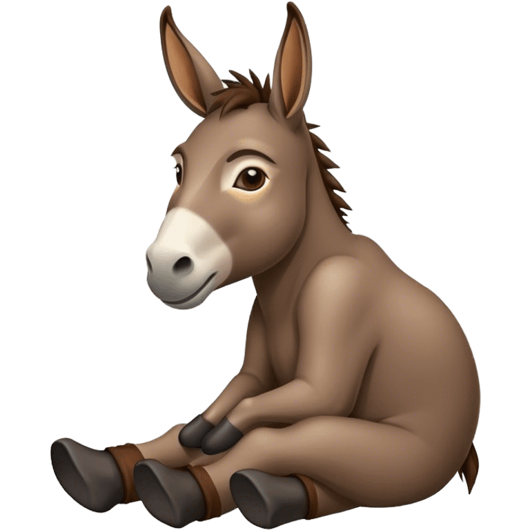 Lazy donkey emoji