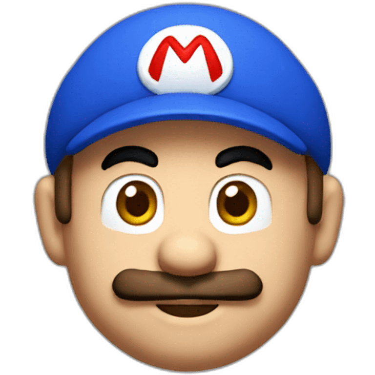 mario but with blue cap emoji