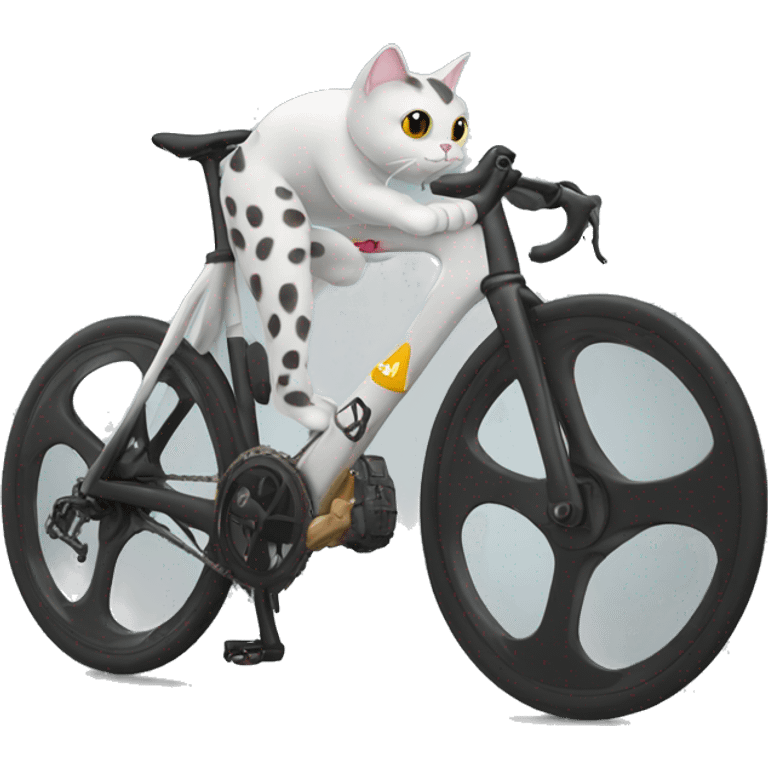 Cat race bike emoji