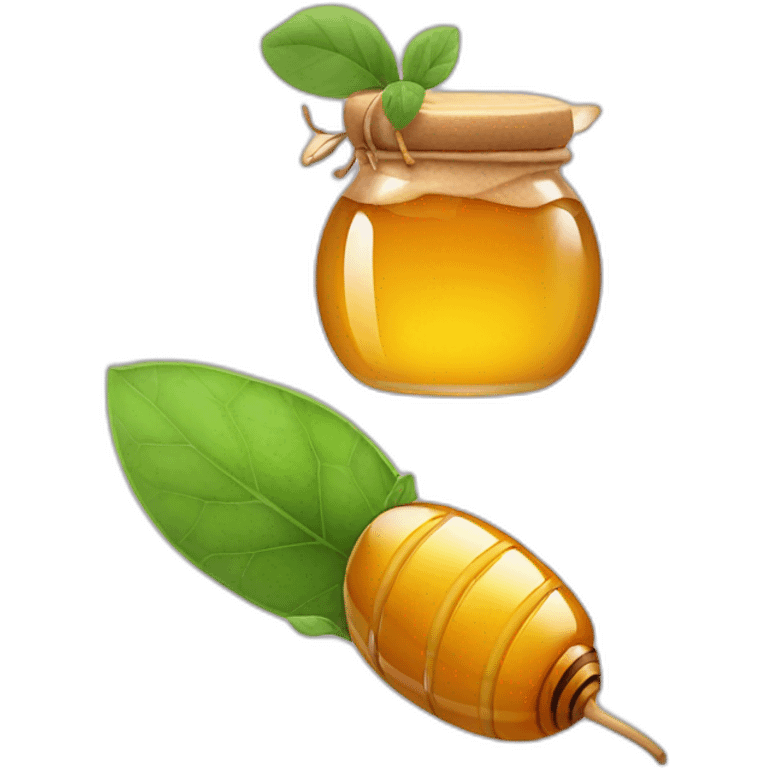 Honey with brinjal emoji