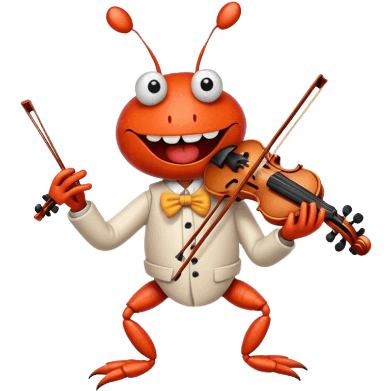 Mr. Crabs playing the smallest violin  emoji