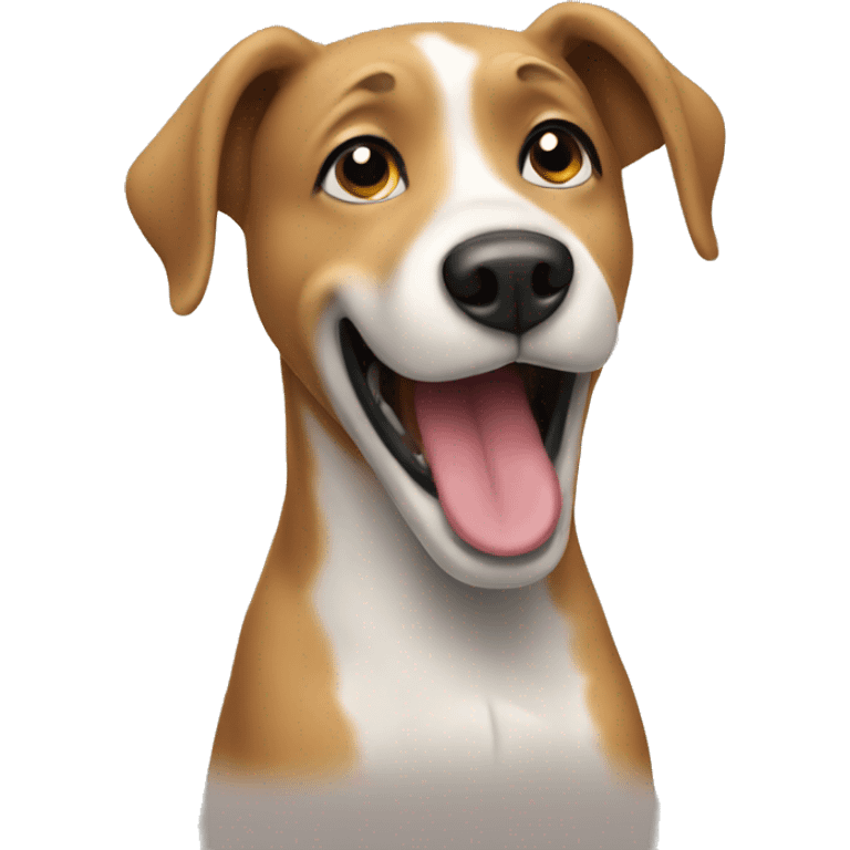 A dog singer emoji