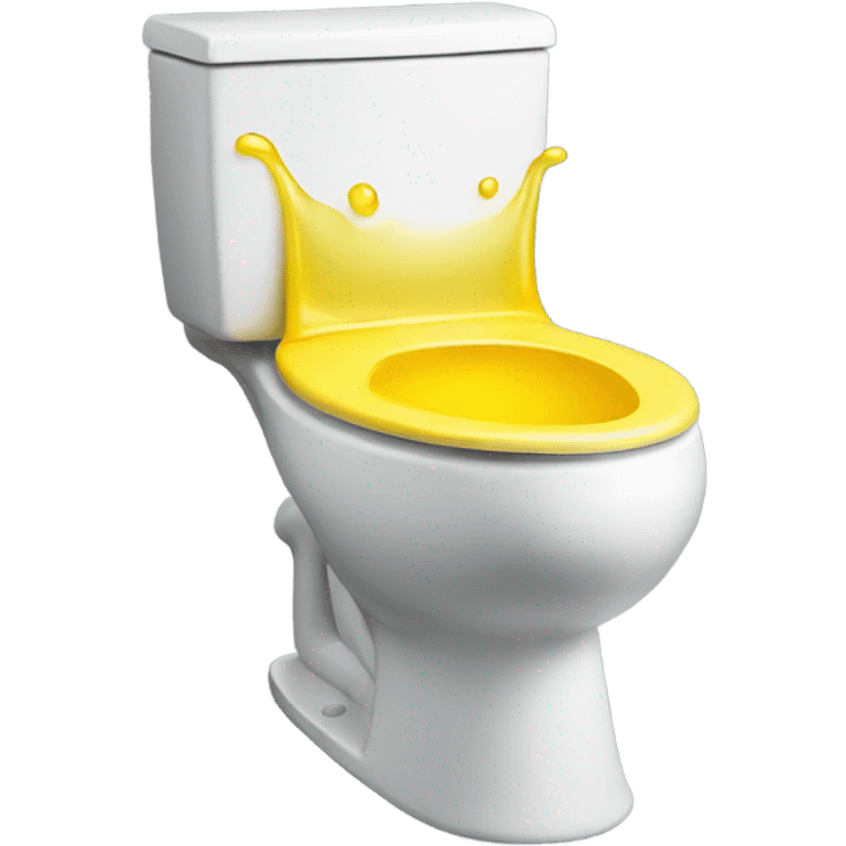 A toilet full of a yellow liquid   emoji