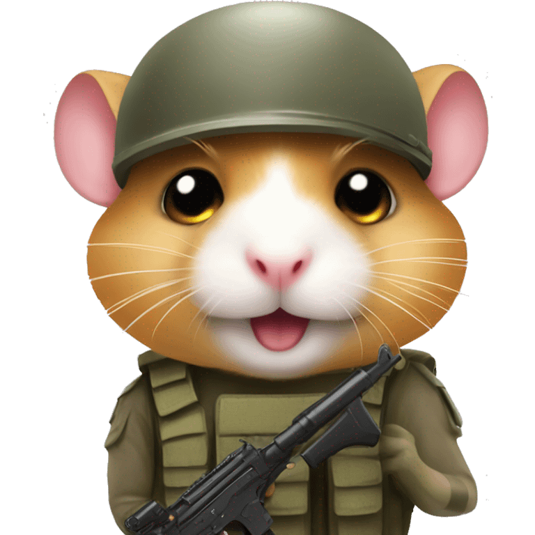 combat hamster soldier emoji