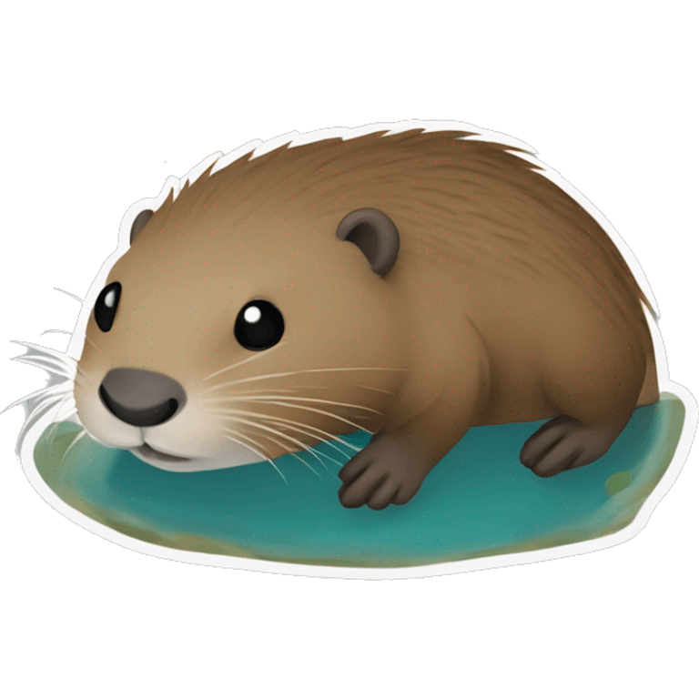 Nutria con saco emoji