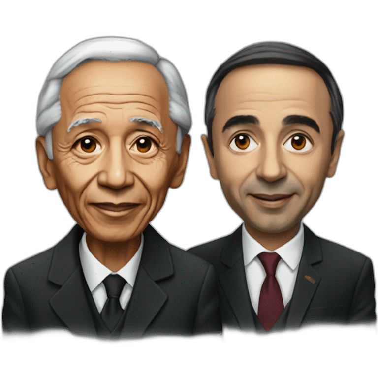 Éric Zemmour with nelson Mandela emoji