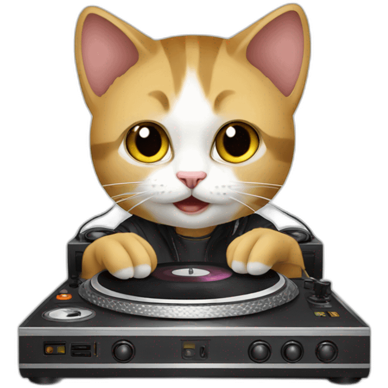 Dj kitten emoji