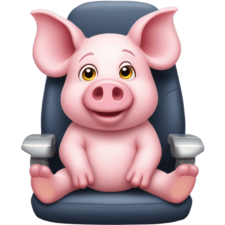 Pig on a plane  emoji