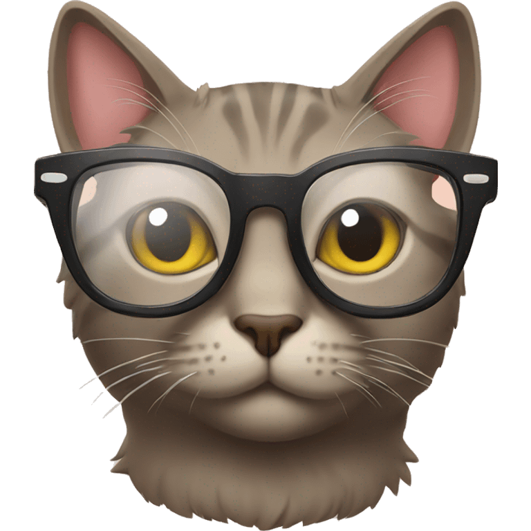 Cat glasses  emoji