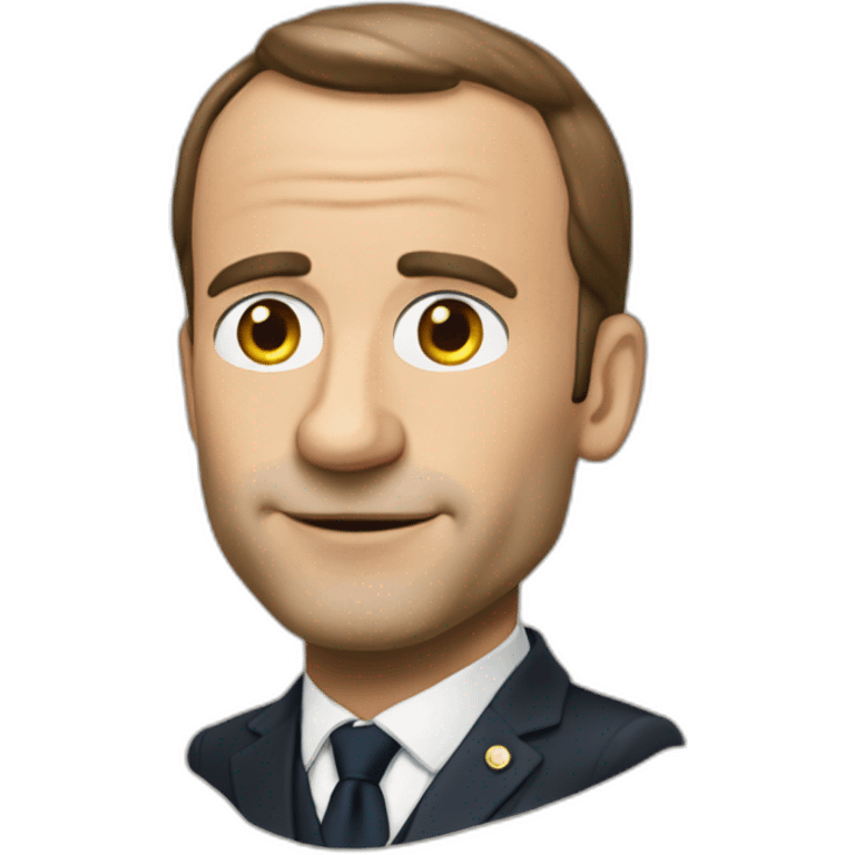 Chat sur macron emoji