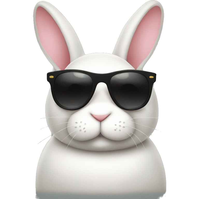 fat bunny with sunglasses emoji