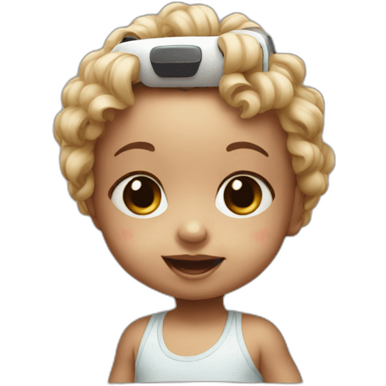 Baby with vr headset emoji