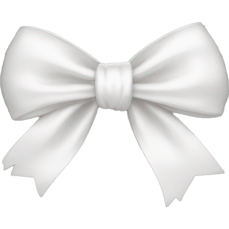 white satin bow emoji