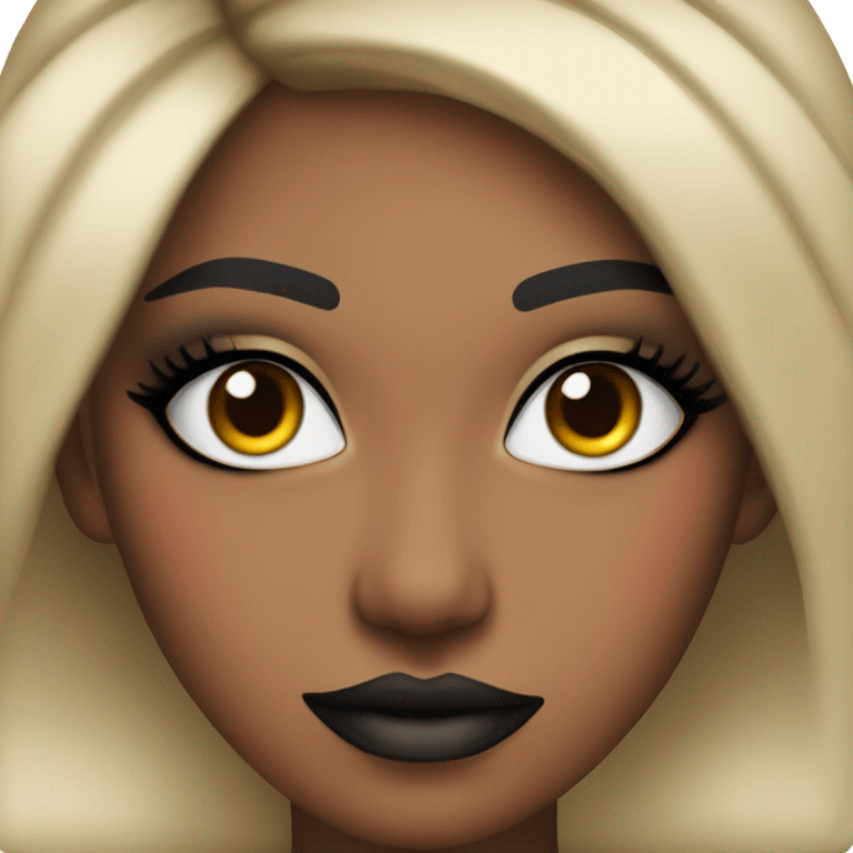 heavy makeup female emoji