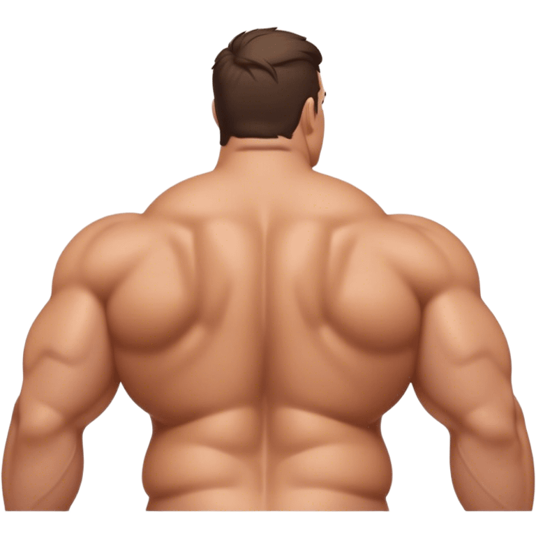 Guy with fat back emoji