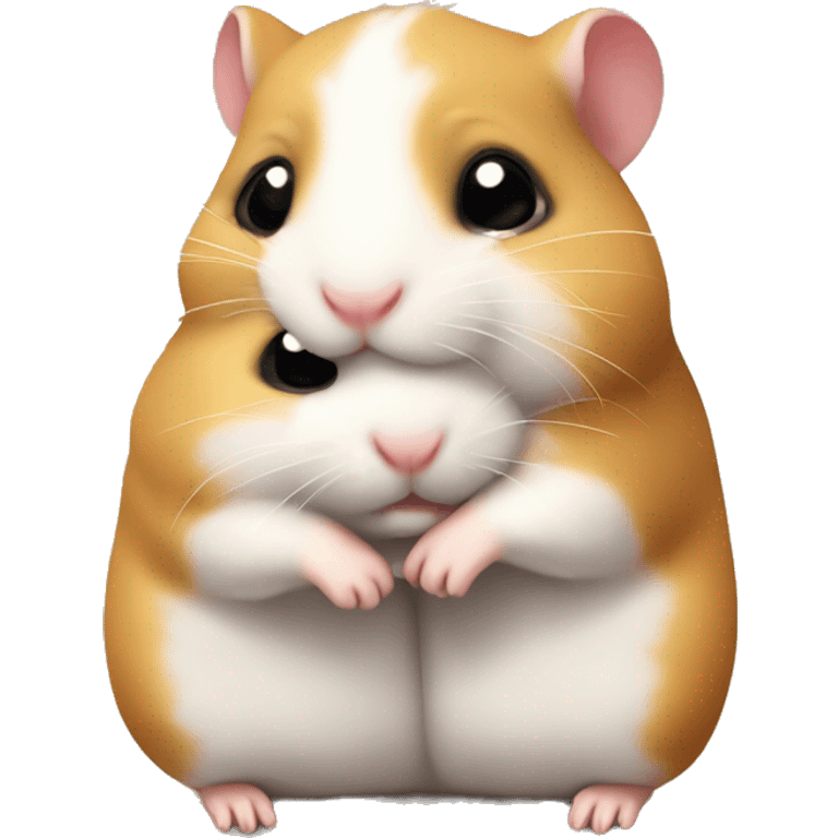 little hamsters hugging emoji