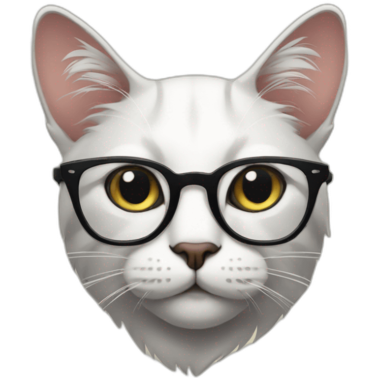 hipster cat emoji