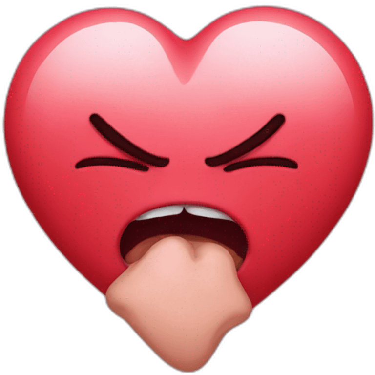 angry kissing heart emoji