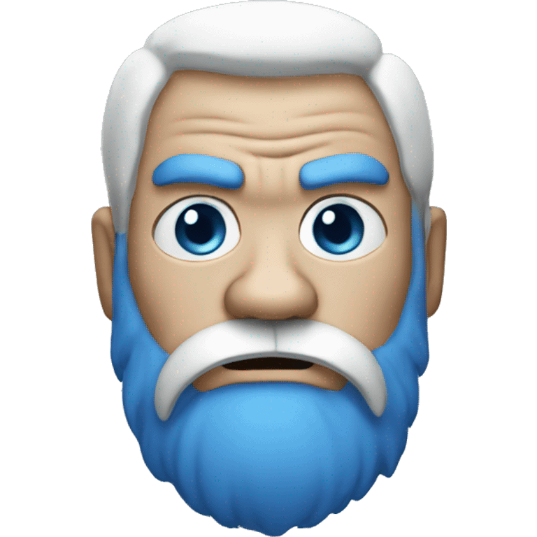 blue giant with a white beard angry emoji