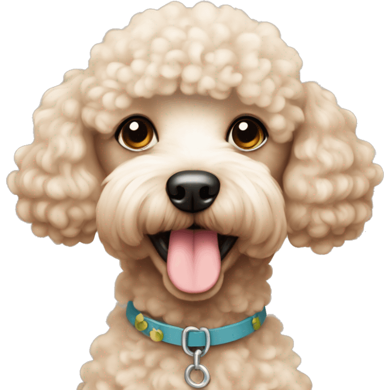 cute appricot poodle emoji