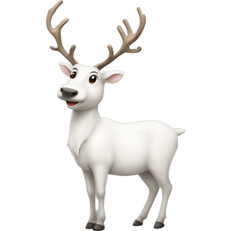 white-reindeer emoji