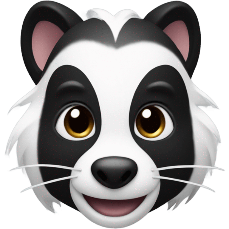 Skunk emoji combined with the dash emoji emoji