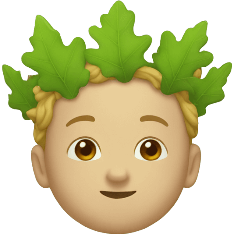 Oak Leaf crown emoji