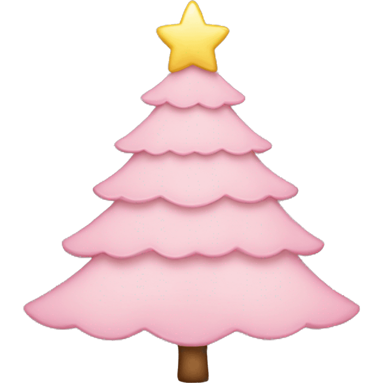 Light Pink bow Christmas tree  emoji