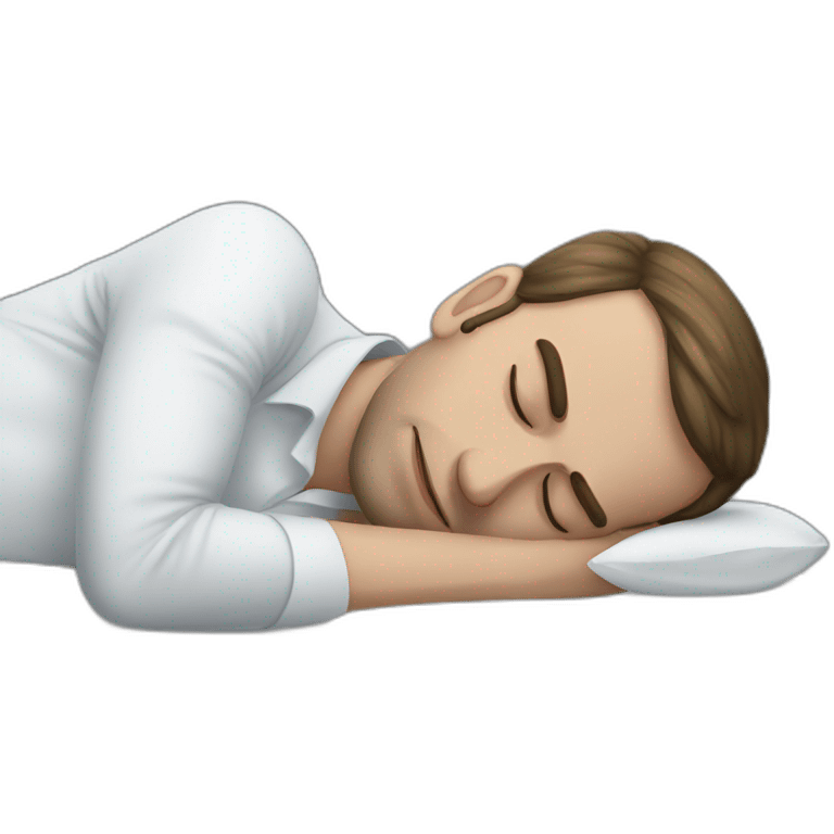 macron sleeping emoji